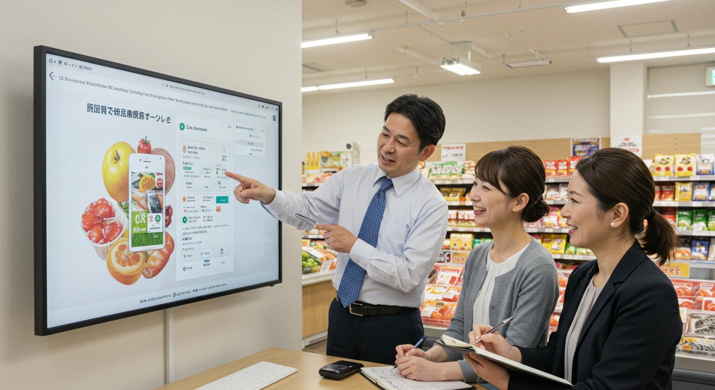 オフィス　男性　女性　MTG　PC　説明