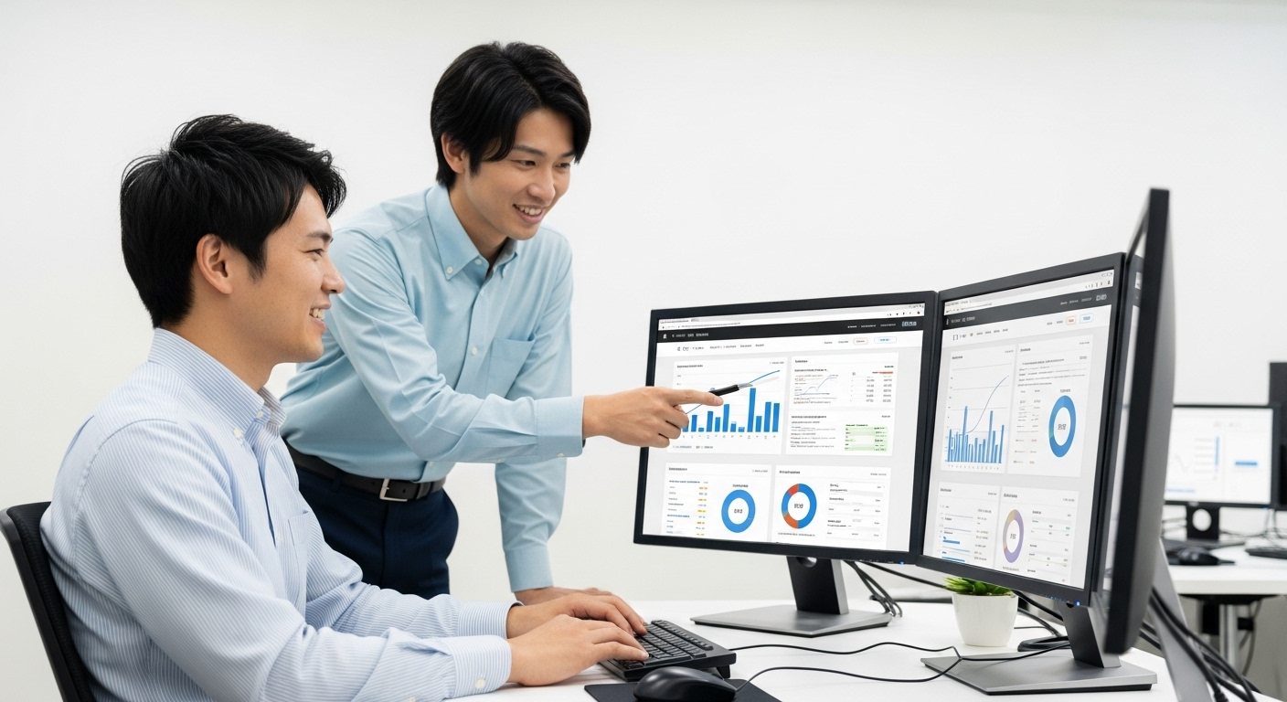 オフィス 男性 女性 MTG PC 説明