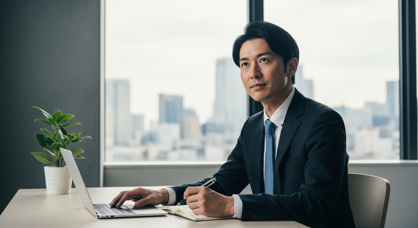 男性　真面目　信頼　真剣