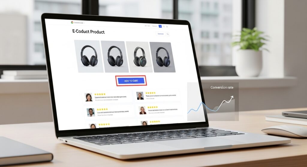 商品を販売しているECサイト　PC画面