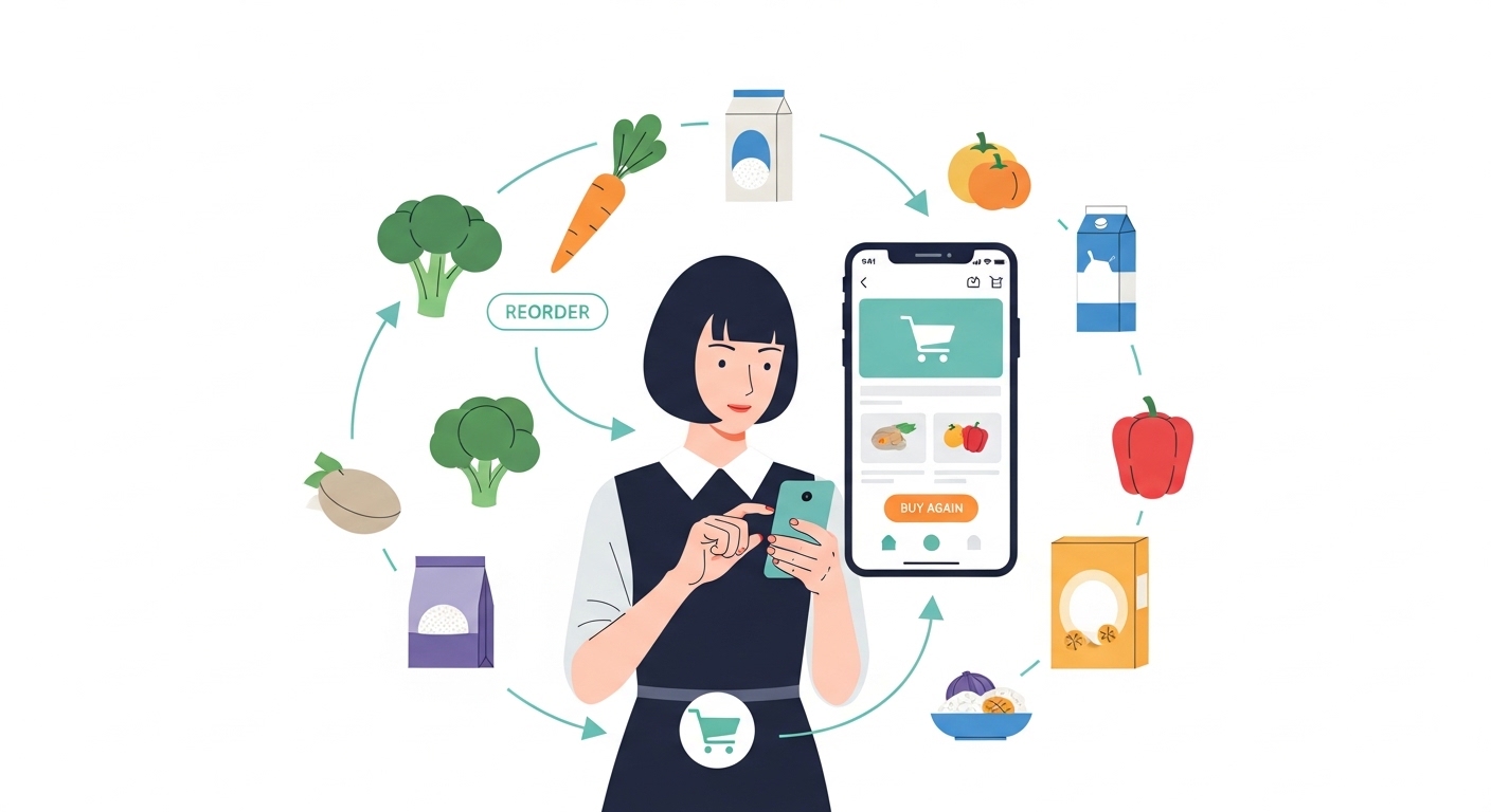 LTV＝リピート購入のイメージ