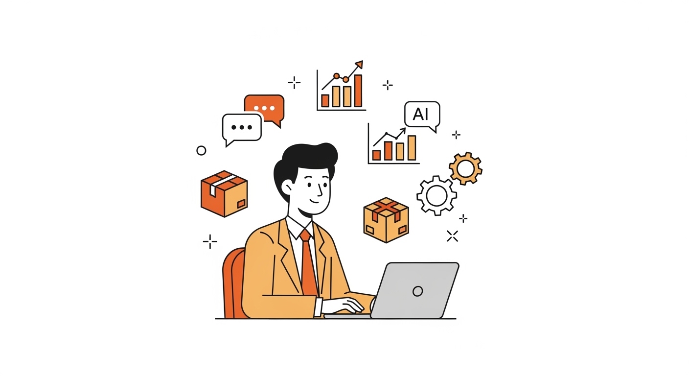 AI活用するビジネスパーソンのイメージ