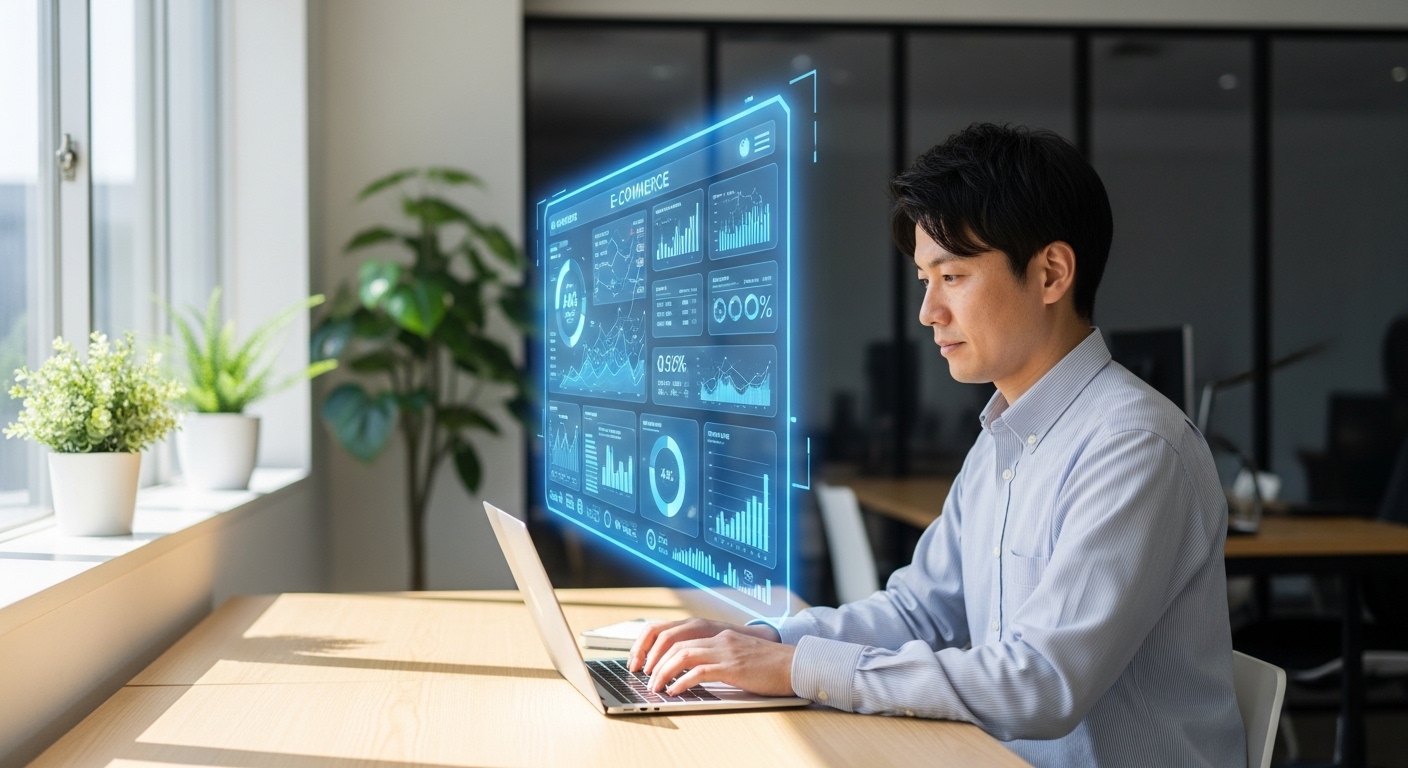 EC運用にAIを活用するイメージ