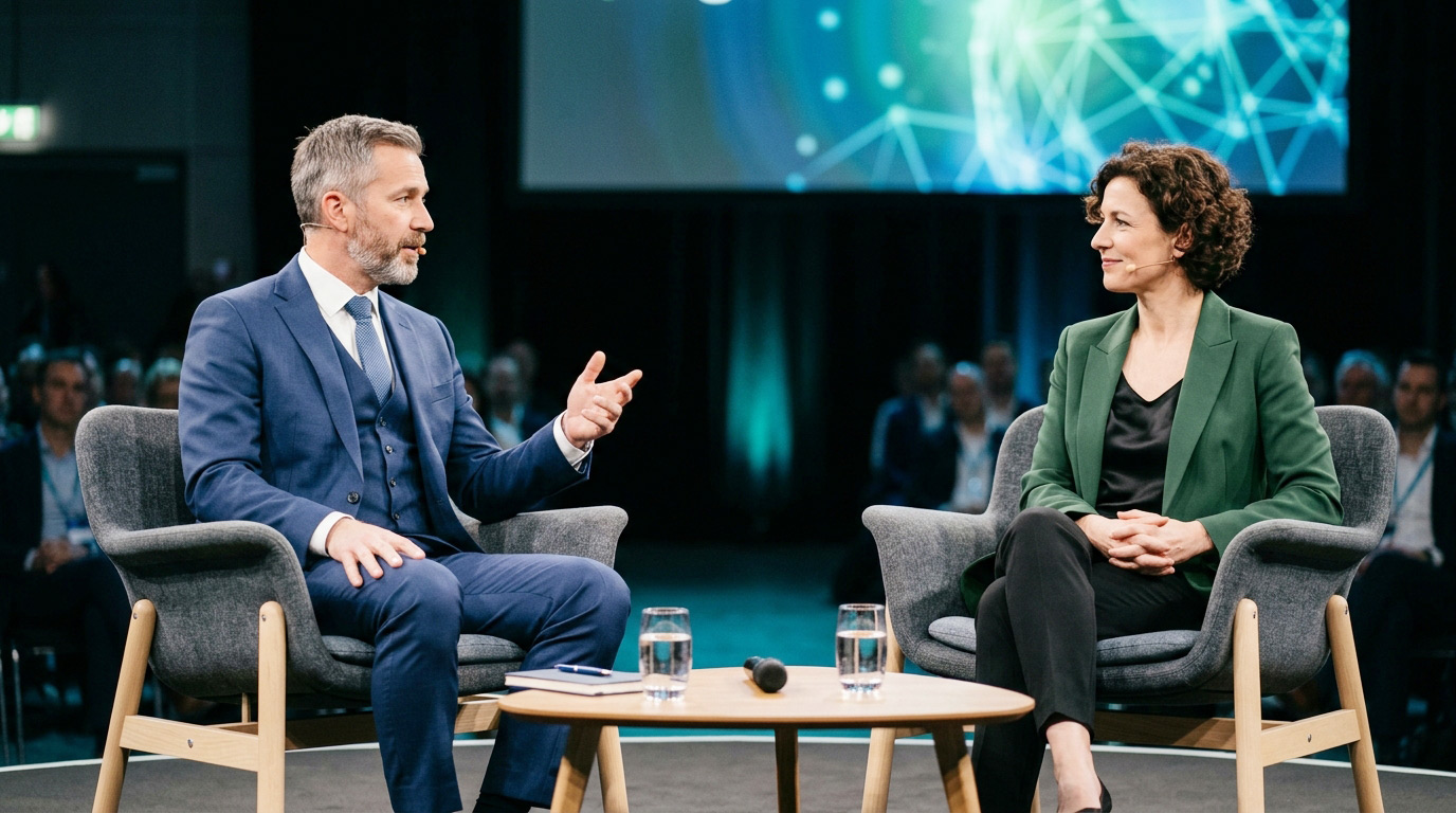 googleとAIのトップの対話　ステージ上 amazonとshopifyトップの対話　プラットフォーム戦争