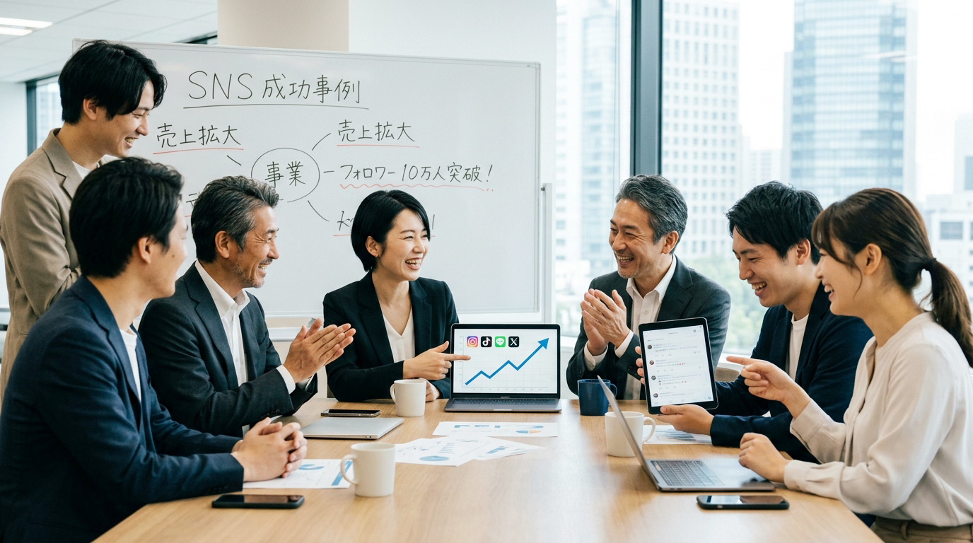SNS 成功 企業 マーケターチーム