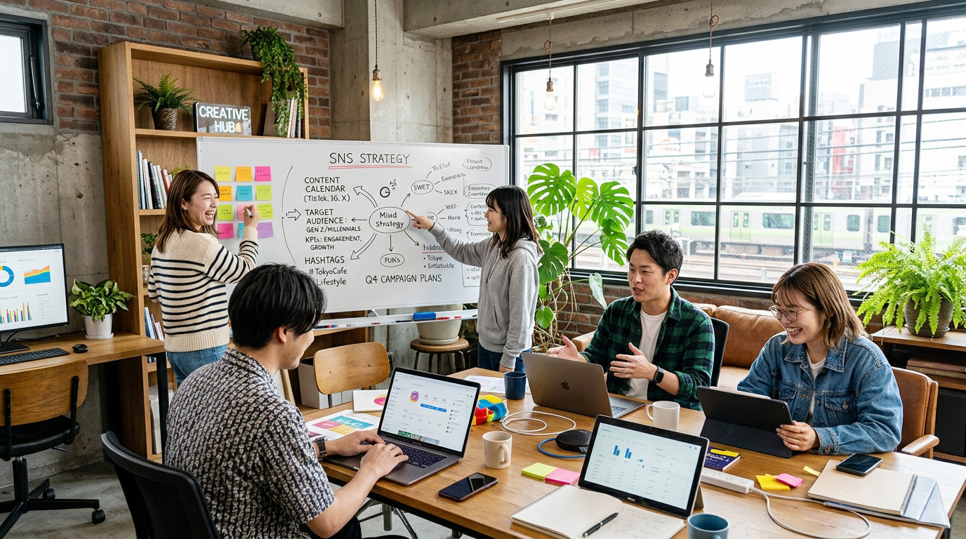 SNS 戦略 マーケターチーム