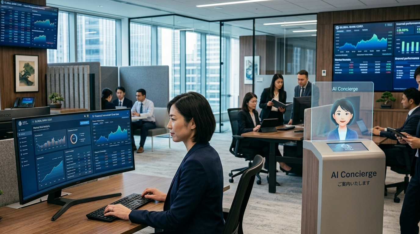 日本　金融　メディア　銀行　テック