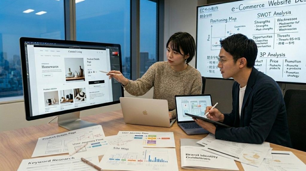 クリエイティブ ECサイト制作 リニューアル 設計 構築 ビジネス オフィス