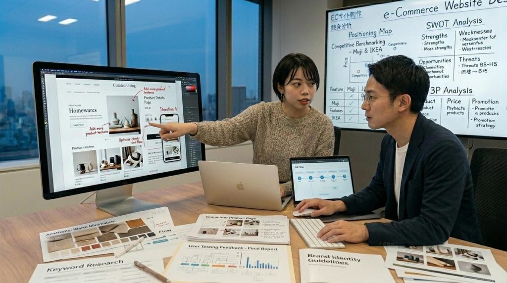 クリエイティブ ECサイト制作 リニューアル 設計 構築 ビジネス オフィス